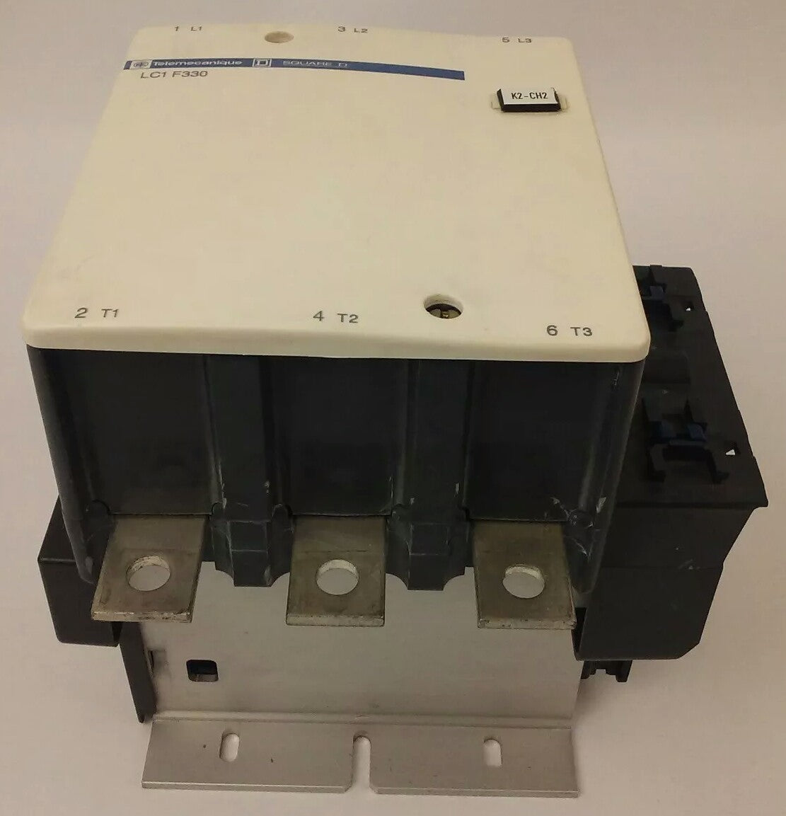 TELEMECANIQUE LC1F330 CONTACTOR,3PH,600VAC, 370A, 250HP, 120/127V 40/400HZ COIL