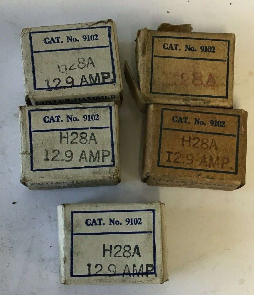 CUTLER HAMMER 9102 H28A  12.9AMP HEATER****LOTOF5****