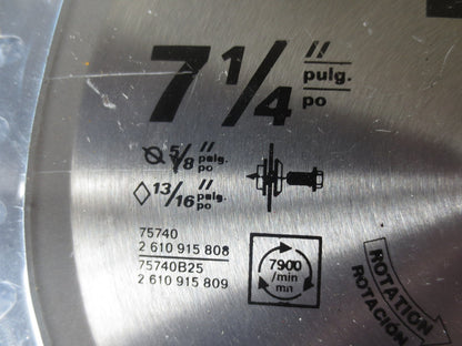 SKILSAW 75740 CIRCULAR SAW BLADE 7-1/4" 40T FINISHING - NEW SURPLUS