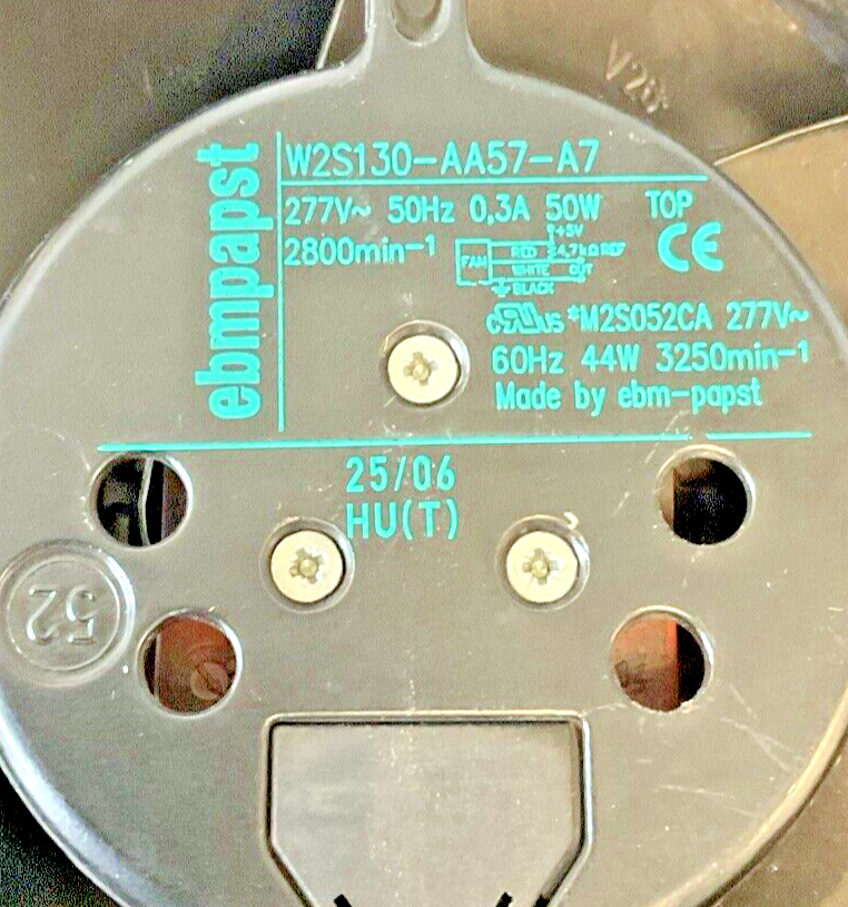 EBMPAPST W2S130-AA57-A7AXIAL FAN 277VAC 50HZ 50W 2800MIN-1