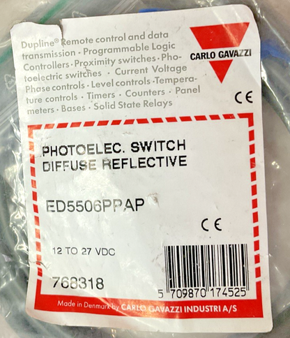 CARLO GAVAZZI ED5506PPAP PHOTOELECTRIC SWITCH 12-27VDC 200MA