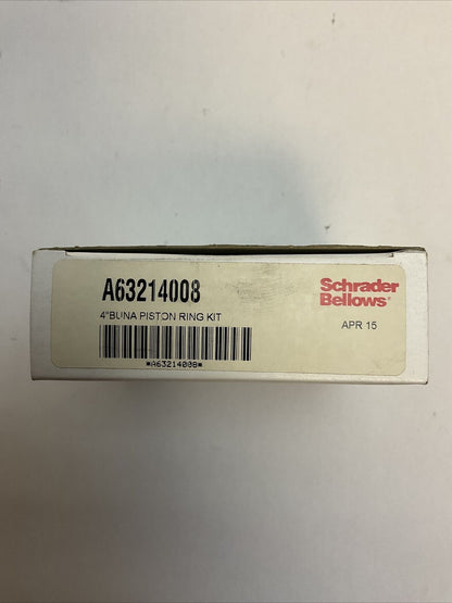 SCHRADER BELLOWS A63214008 4" BUNA PISTON KING KIT