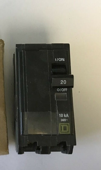 SQUARE D QO220H CIRCUIT BREAKER 20A 240VAC 50/60HZ 2POLE