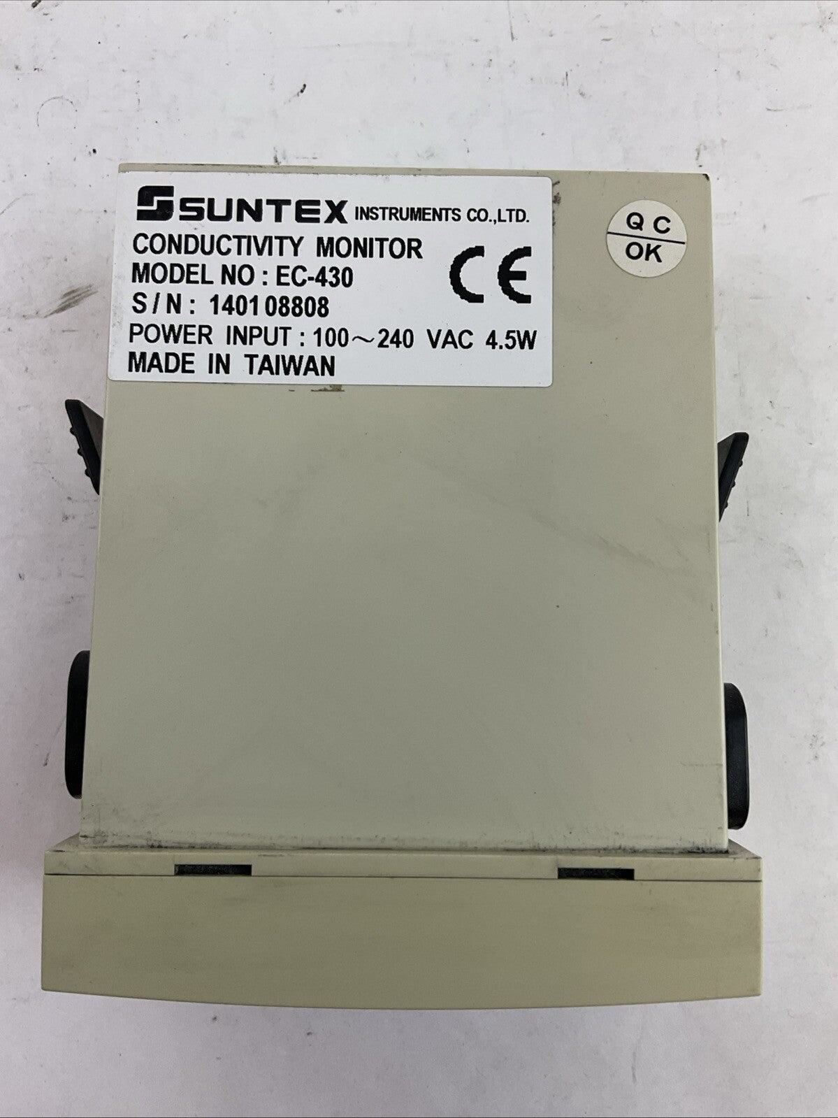 SUNTEX EC-430 CONDUCTIVITY MONITOR INPUT 100-240VAC 4.5W