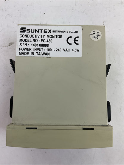 SUNTEX EC-430 CONDUCTIVITY MONITOR INPUT 100-240VAC 4.5W