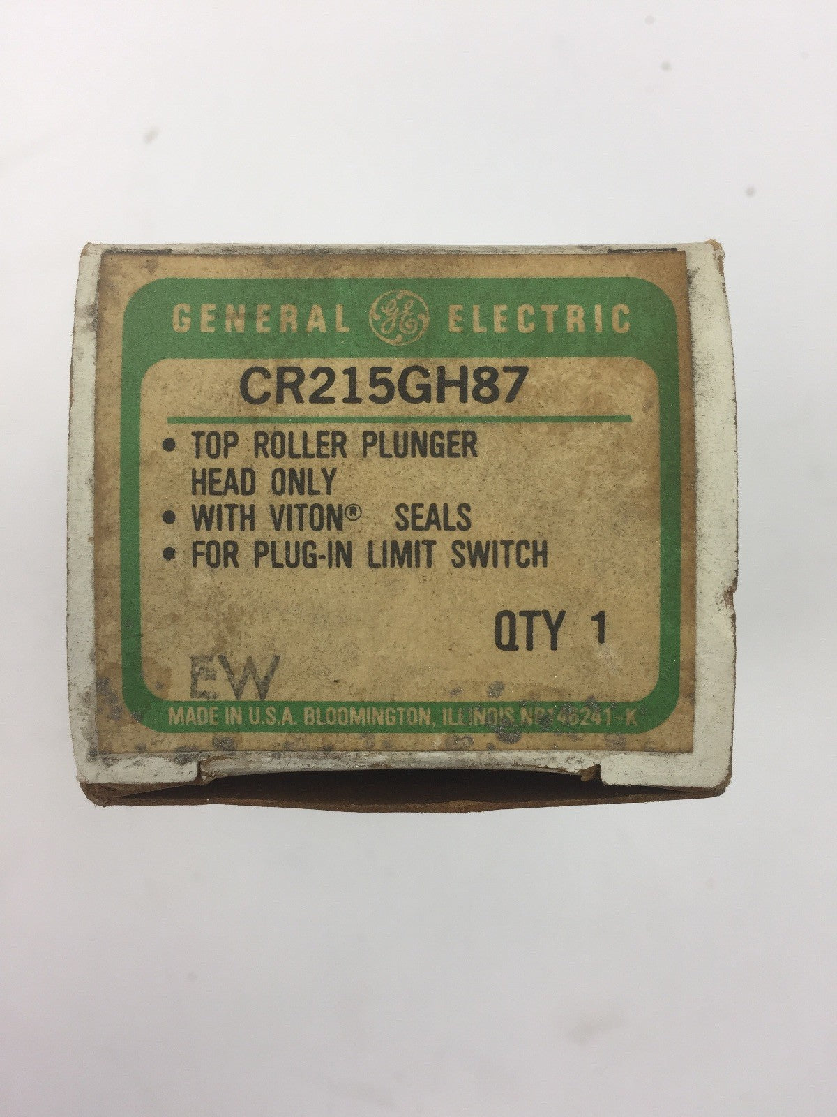 GE CR215GH87 TOP ROLLER PLUNGER HEAD ONLY WITH VITON SEALS FOR PLUG IN LIMIT SWI