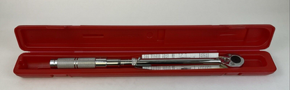 PROTO J6016C 1/2" DRIVE 30-150 FT-LB RACHETING HEAD MICROMETER TORQUE WRENCH