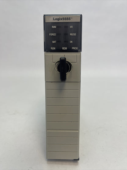 ALLEN BRADLEY 1756-L55 SER A F/W REV 1.4 LOGIX PROCESSOR UNIT 1756-M13 SER A