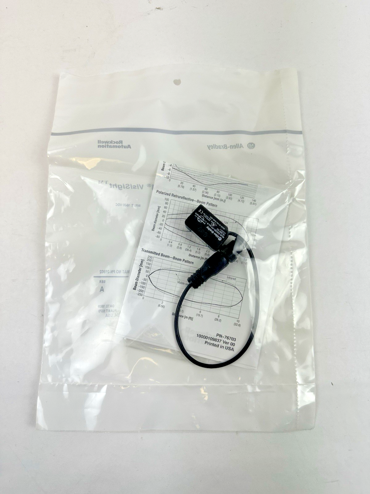 ALLEN BRADLEY 42JS-E2EZB1-F4 TRANSMITTED BEAM EMITTER RED 10-30V-DC SERIES A