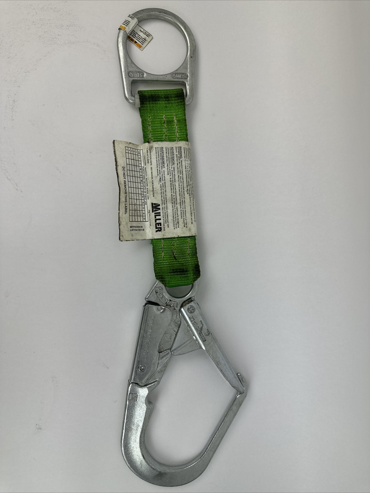 MILLER 480/19INGN LANYARD 19IN 400LBS HOOK ANCHOR POLYESTER