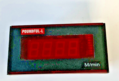 POUNDFUL-L PFP-1-A14-1 DIGITAL PANEL METER 220V/110V 0-100.0M/MIN