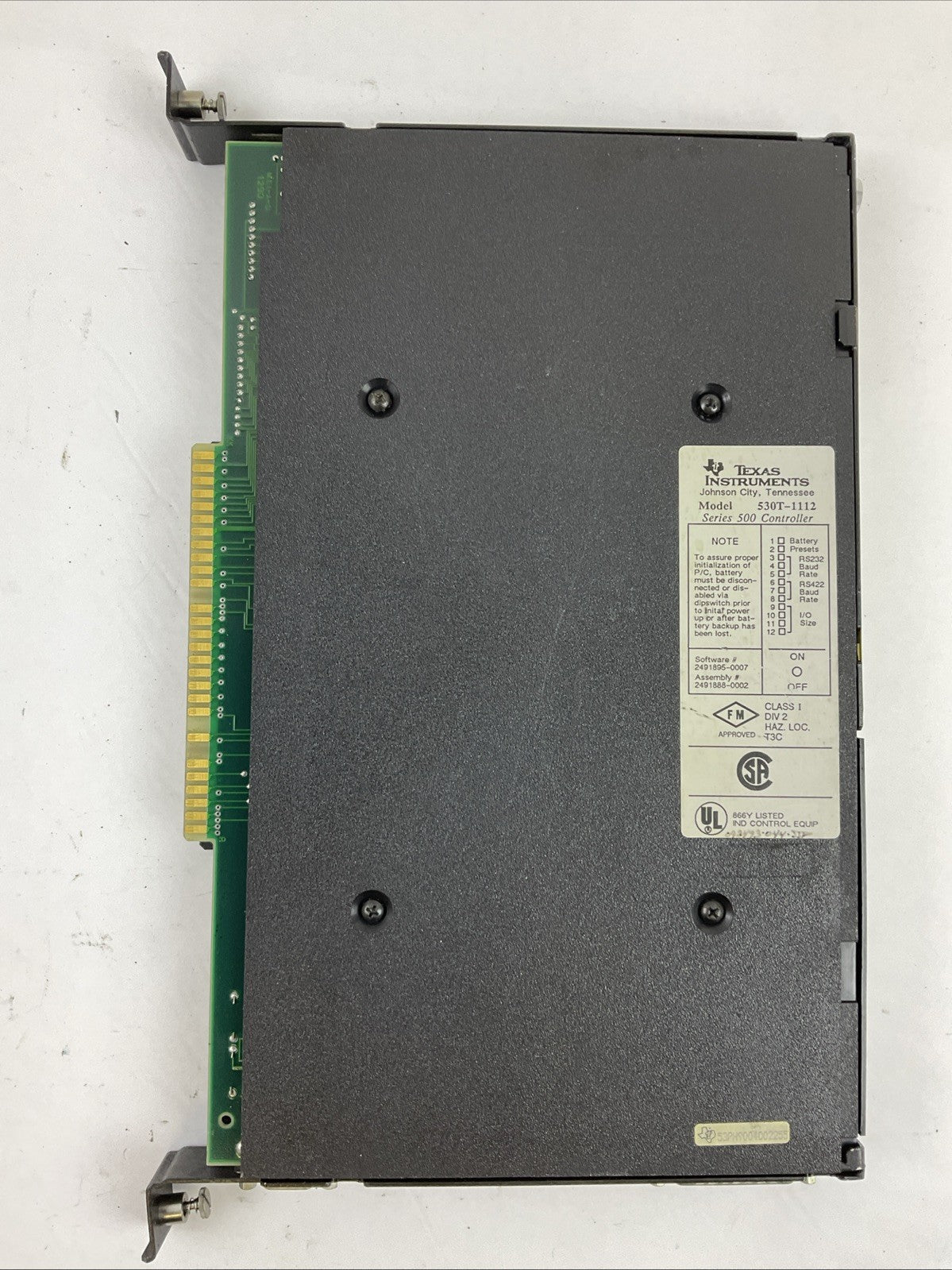 TEXAS INSTRUMENTS 530T-1112 SERIES 500 CONTROLLER