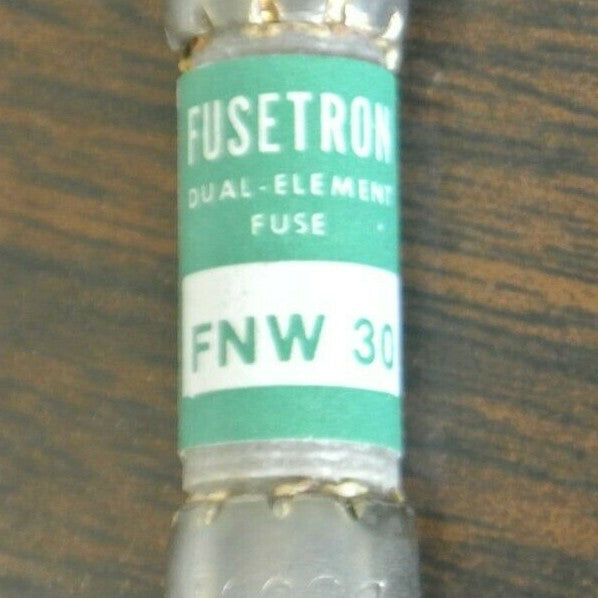 BOX of 10 / BUSS FNW30 FUSETRON FUSES / 30A / 250VAC