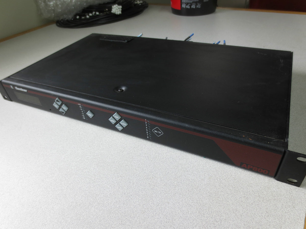 GENTNER AP800 AUDIO CONFERENCING SYSTEM 910-150-101 8-Ch AEC Mic Mixer ClearOne