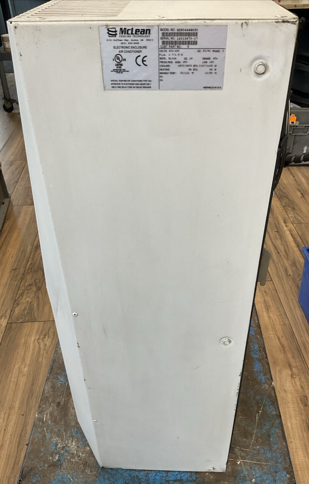 McLEAN G280446G050 AIR CONDITIONER 400/460V 3PH COOLING 4600/4900 BTU 1347/1435W