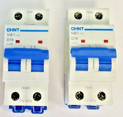 CHINT NB1-63 D16 CIRCUIT BREAKER 480VAC ***LOTOF2***