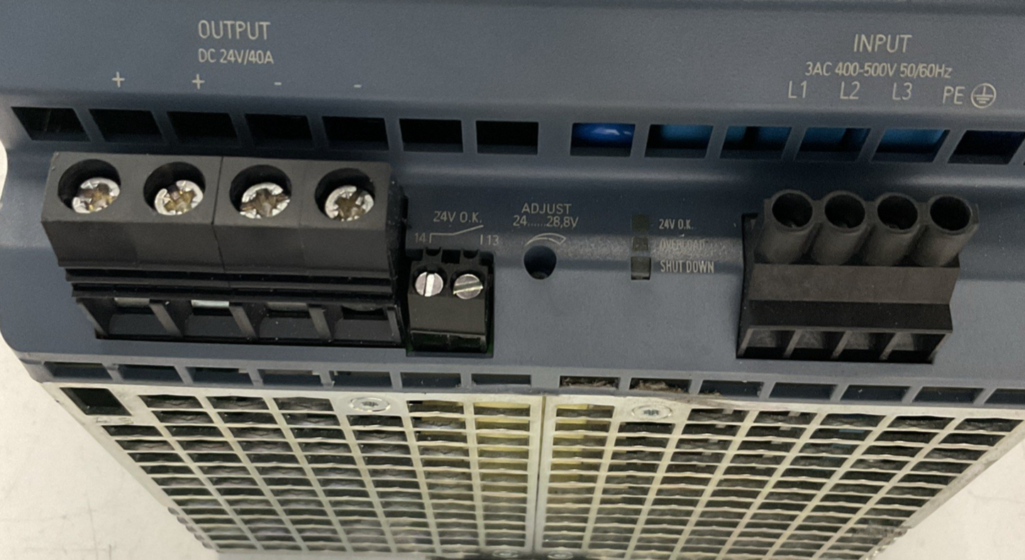 SIEMENS 6EP1437-3BA10 POWER SUPPLY SITOP PSU300M 24VDC 40A