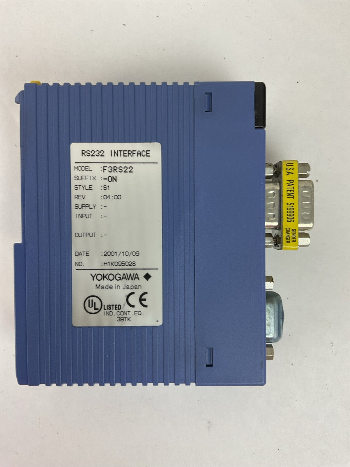 YOKOGAWA F3RS22-0N INTERFACE MODULE