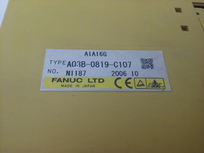FANUC AIA16G TYPE A03B-0819-C107 INPUT MODULE