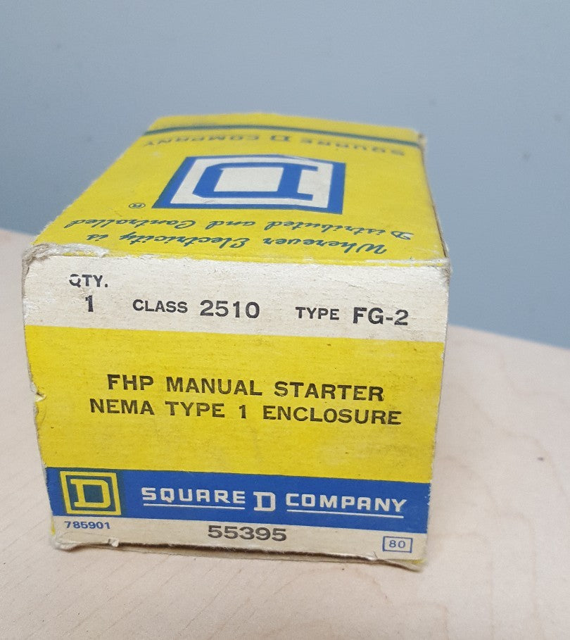 1 NIB SQUARE D 2510 FG2 2510FG2 FHP MANUAL STARTER