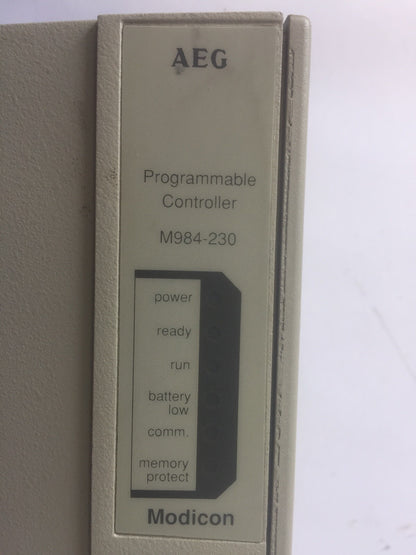 AEG MODICON PC-M984-230 PROGRAMMABLE CONTROLLER 115/220V 50/60HZ 1.5A