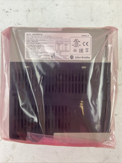 ALLEN BRADLEY 25A-D4P0N104 SER B FRN 3.001 POWER FLEX 523 AC DRIVE 1.5kW 2.0HP