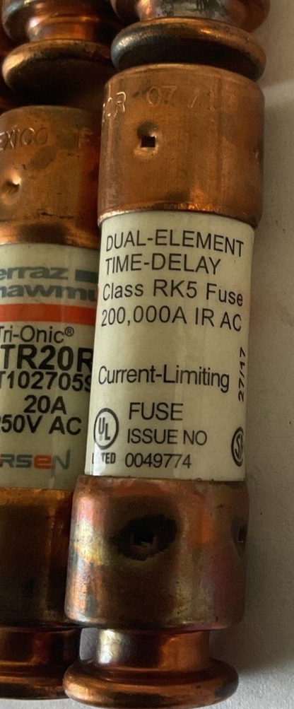 FERRAZ SHAWMUT TR20R 20A 250VAC  RK5****LOTOF18****