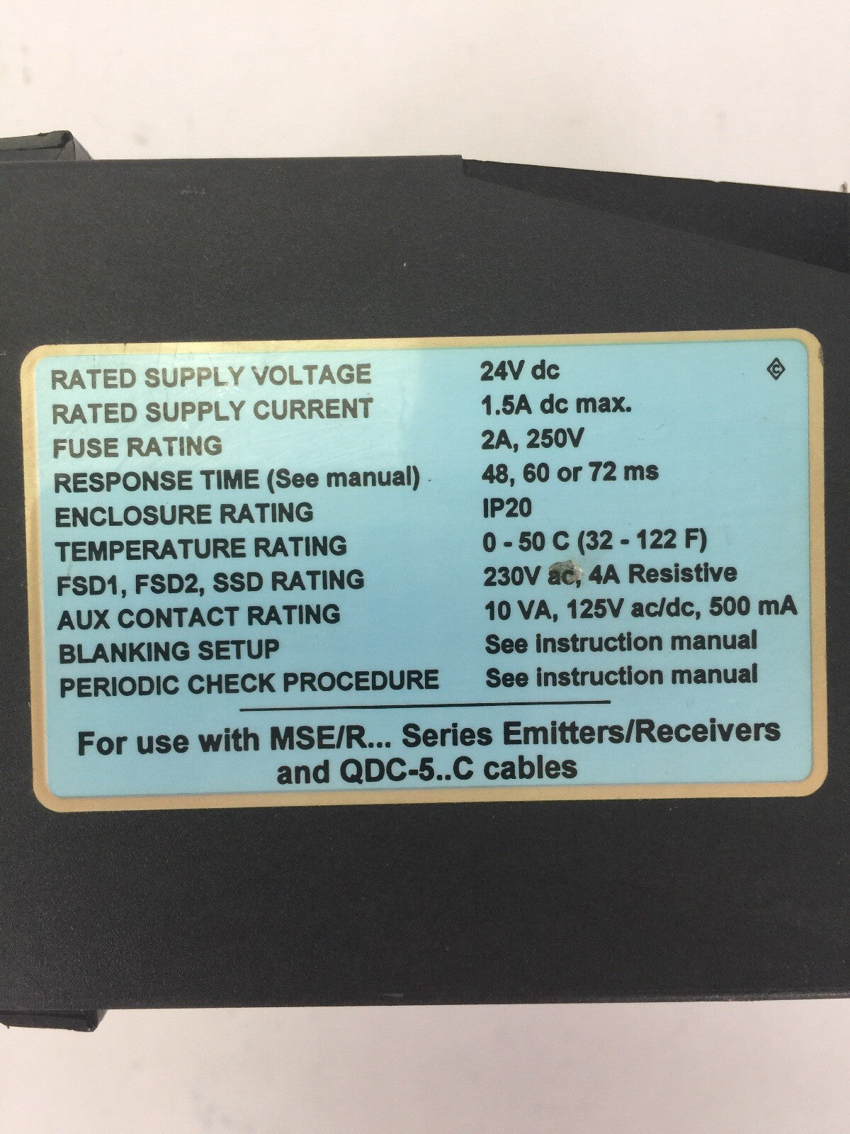 BANNER MSDINT-1 MINI-SCREEN CONTROLLER MODULE 24VDC 1.5A