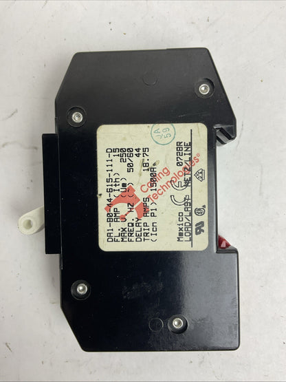 CARLING SWITCH DA1-B0-44-615-111-D 15A 1POLE 50/60HZ CIRCUIT BREAKER