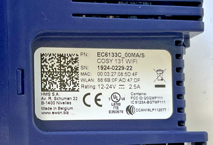 EWON EC6133C_00MA/S NETWORK ROUTER 12-24VDC 2.5A
