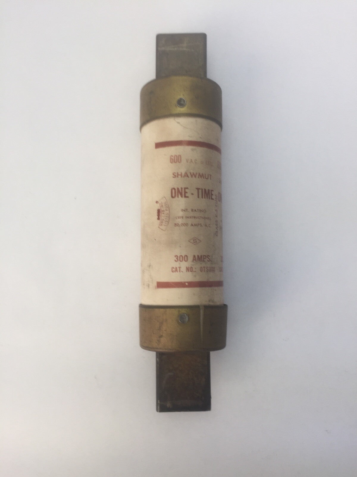 GOULD SHAWMUT OTS300 ONE-TIME FUSE 300AMP 600VAC CLASS K-5 (LOT OF 3)