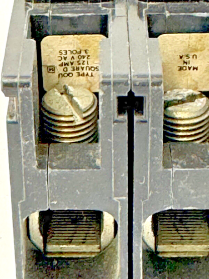 SQUARE D - QOU30001 - CIRCUIT BREAKER - 3 POLE/125 A/240 VAC/TYPE QOU **READ DES