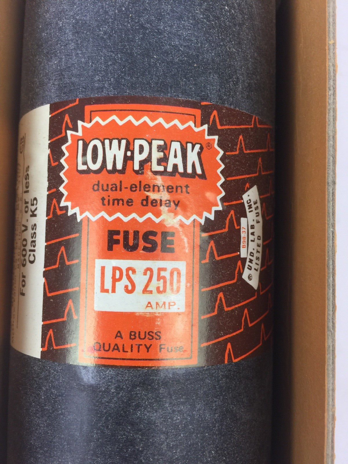 LOW PEAK LPS 250 FOR 600V OR LESS CLASS K5 250 AMP