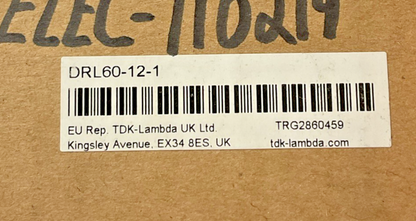 TDK-LAMBDA DRL60-12-1 POWER SUPPLY MODULE 240VAC 15VDC 50/60HZ 54W