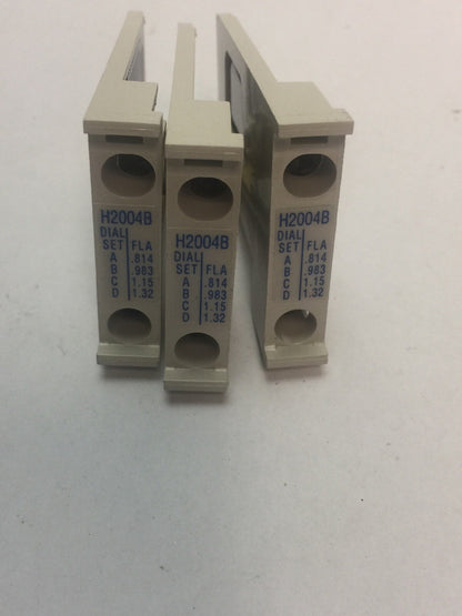 CUTLER HAMMER H2004B-3 FREEDOM SERIES HEATER PACK (SET OF THREE) 0.814-1.32 AMP