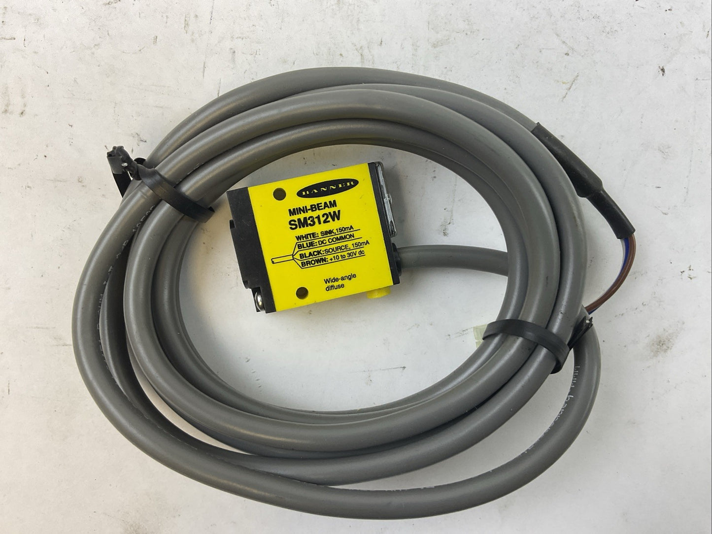 BANNER SM312W 10-30VDC MINI-BEAM PHOTOELECTRIC SENSOR