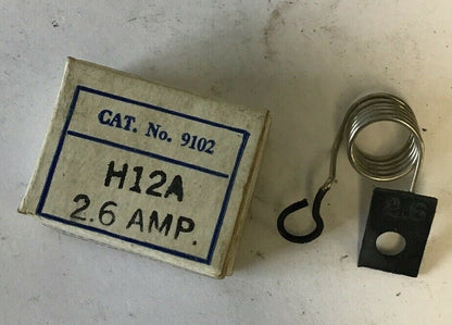 CUTLER HAMMER 9102 H12A 2.6AMP HEATER****LOTOF6****
