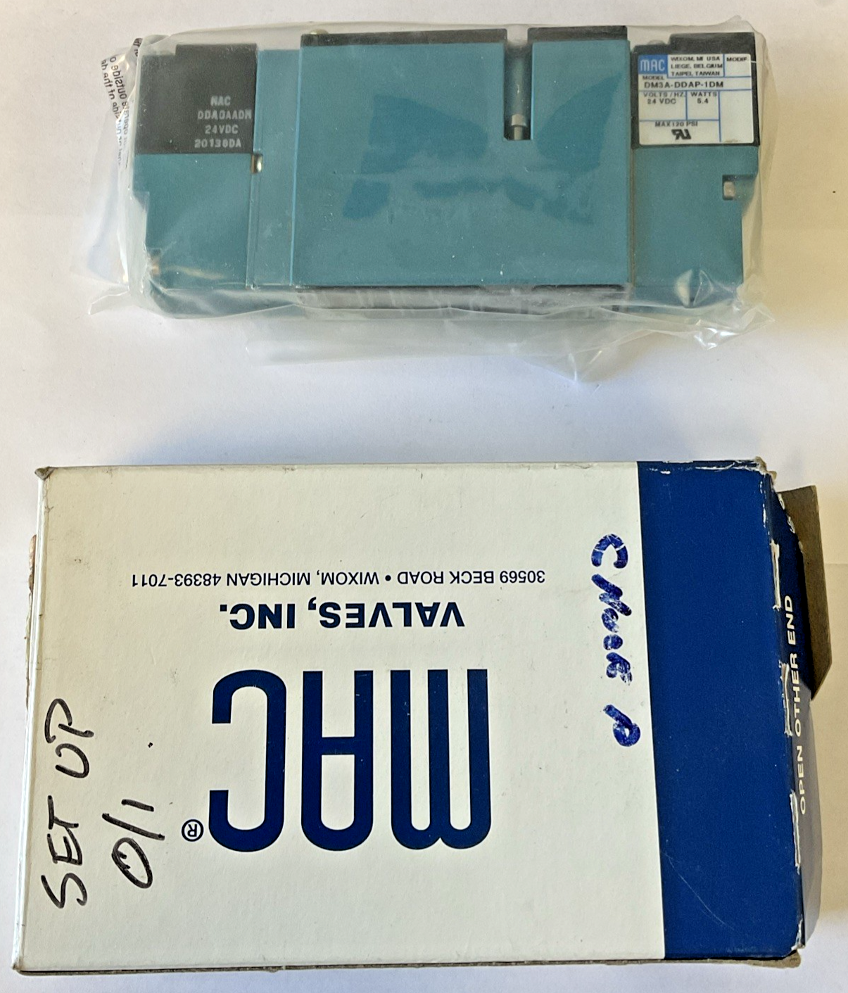 MAC VALVES 928-EAF-000-DM-DDAP PNEUMATIC SOLENOID VALVE 35-120PSI