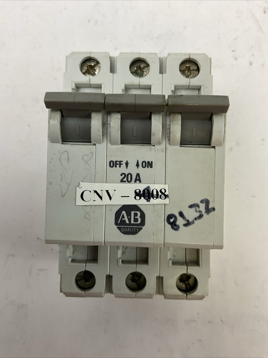 ALLEN BRADLEY 1492-CB3G200 MANUAL MOTOR CONTROLLER 20A SER B