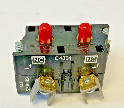 CUTLER HAMMER 10250T42 CONTACT BLOCK SER.D1 2 N.C. ***LOTOF3***