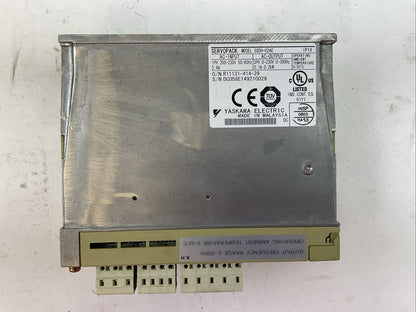 YASKAWA SGDH-02AE SERVOPACK OUTPUT 3PH 0-230VAC 2.1A 0.2kW JUSP-NS100