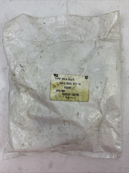 HOFFMAN TYPE 3R, 4, 12, 13 AS050 783510-59700 HOLE SEAL  59700 1/2" (BAG OF 10)