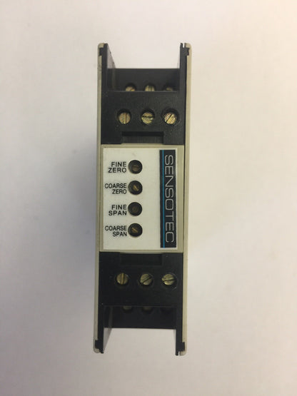 SENSOTEC MODEL WAC PART NO. 060-6897-01 INPUT 18-36VDC OUTPUT +/- 5VDC MODULE