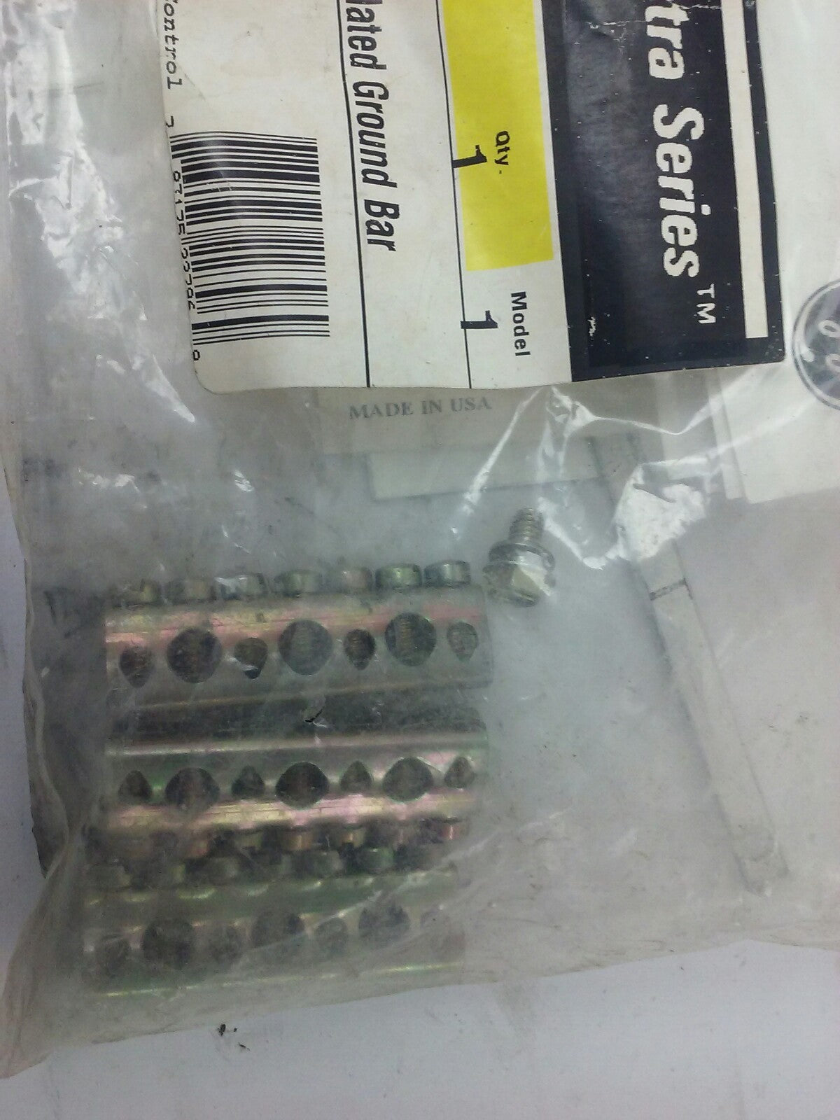 GENERAL ELECTRIC, SPECTRA SERIES, AEG21S, INSULATED/ISOLATED GROUND BAR KIT,MOD1