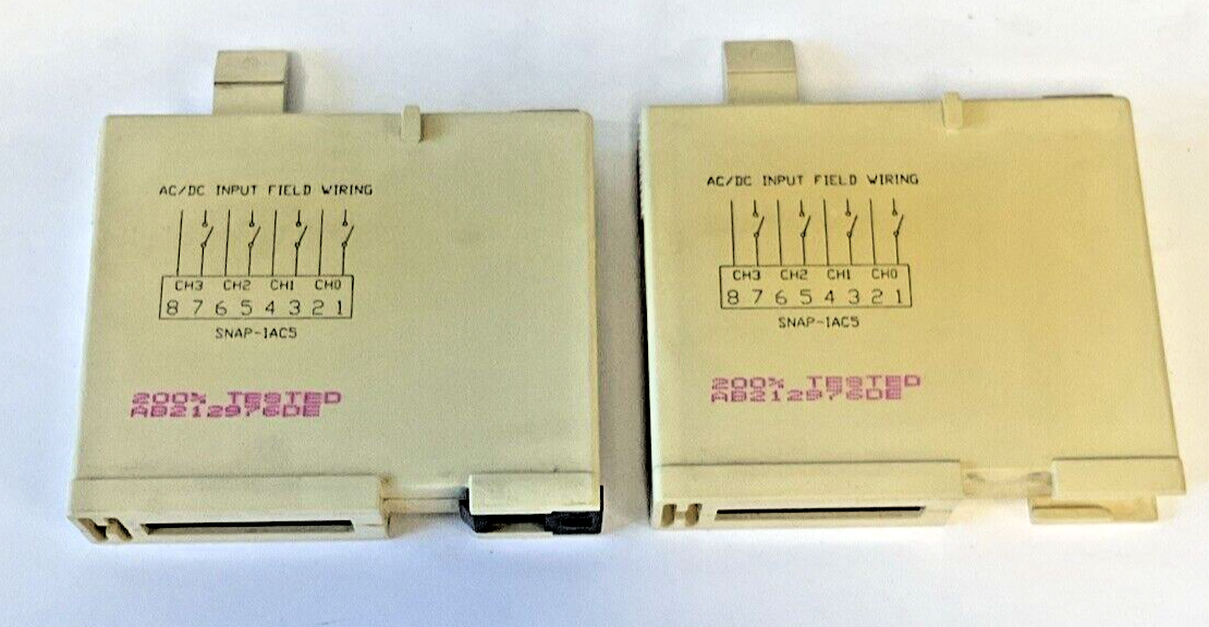 OPTO 22 SNAP-IAC5 I/O 4 CHANNEL AC INPUT 90-140VAC 5VDC LOGIC ***LOTOF2***