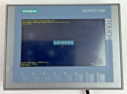 SIEMENS 6AV2 123-2GB03-0AX0 HMI KTP700 BASIC 24VDC SIMATIC TOUCH PANEL