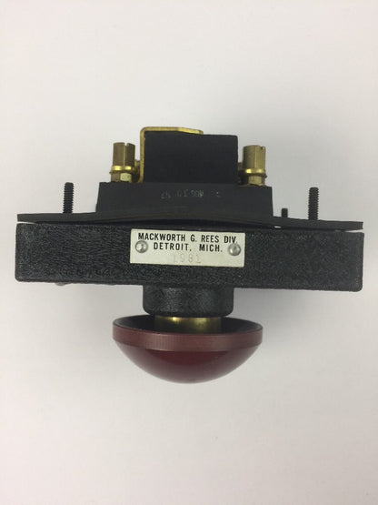 REES 1981 STOP CONTROL UNIT MUSHROOM PUSH BUTTON