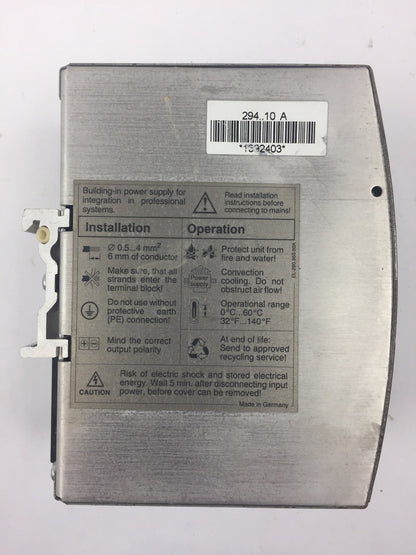 SOLA SDN 5-24-100 POWER SUPPLY 115/230VAC 2.6/1.4A 50/60HZ 24VDC/5A