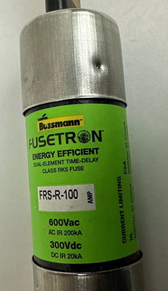 Cooper Bussmann FRS-R-100 100A 600V RK5 Time-Delay Fuse Fusetron