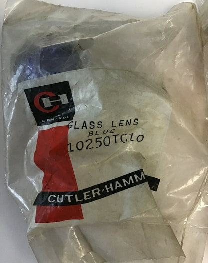 CUTLER HAMMER 10250TC10 GLASS LENS  BLUE***LOTOF 5***
